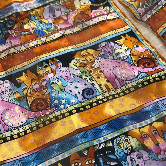 LAUREL BURCH Cats & Dog Scarf - Picture 3 of 5